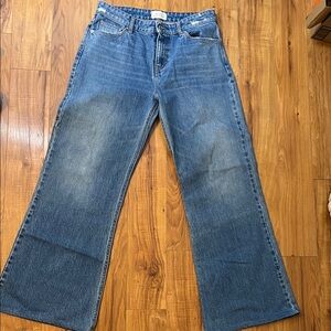 ViCOLO denim couture wide leg Blue Women's Jeans